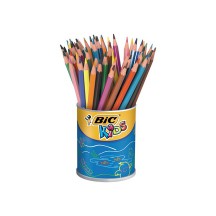 BIC KIDS Crayons de couleur Evolution ecolutions, boîte de 60
