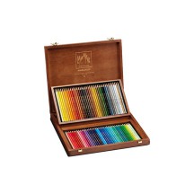 CARAN D'ACHE Crayons de couleur PRISMALO, coffret bois de 80