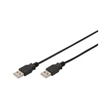 DIGITUS Câble USB 2.0, USB-A mâle - USB-A mâle, 1,0 m