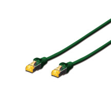 DIGITUS Cble patch Cat. 6A, S/FTP, 0,5 m, vert