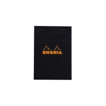 RHODIA Bloc agraf No. 13, format A6, carreaux, noir