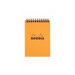 RHODIA Bloc agraf No. 13, format A6, carreaux, orange