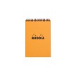 RHODIA Bloc agraf No. 16, format A5, carreaux, orange