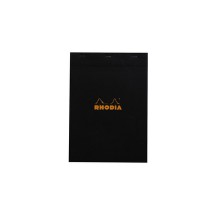 RHODIA Bloc agraf No. 18, format A4, carreaux, noir