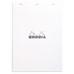 RHODIA Bloc agrafé No. 18, format A4, quadrillé 5x5, blanc