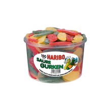 HARIBO bonbons gélifiés aux fruits CONCOMBRES ACIDES, boîte