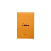 RHODIA Bloc Audit agraf, 210 x 318 mm, 80 feuilles, orange