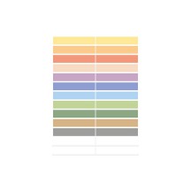 HERMA tiquettes pour crayons HOME, couleurs assorties,
