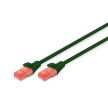 DIGITUS Câble de brassage, Cat. 6, U/UTP, 3,0 m, vert