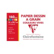 Clairefontaine Papier dessin " Grain" couleur, 210 x 297 mm