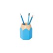 WEDO Pot à crayons ´PENCIL´, en plastique, bleu clair