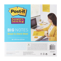 Post-it Grandes notes adhsives Super Sticky, 279 x 279 mm,