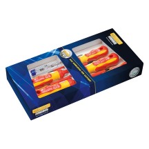 HEYTEC Kit de tournevis VDE, 6 pièces, rouge / jaune,