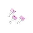 RAPESCO Pinces double clip, (L)32 mm, rose, Emoji