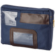 ALBA Sac navette, avec soufflet, en nylon, bleu
