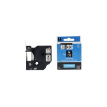 rillstab Cassette à ruban, noir/blanc, 12 mm x 7 m
