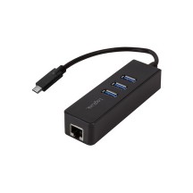 LogiLink Adaptateur USB 3.0 vers Gigabit, Hub USB 3 ports,