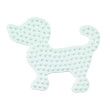 Hama Plaque pour perles midi 'Petit chien', blanc