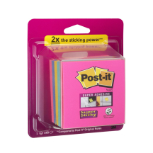 Post-it Bloc-note cube Super Sticky Notes, 76 x 76 mm