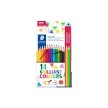 STAEDTLER Crayon de couleur triangulaire ergosoft, 12+2 étui