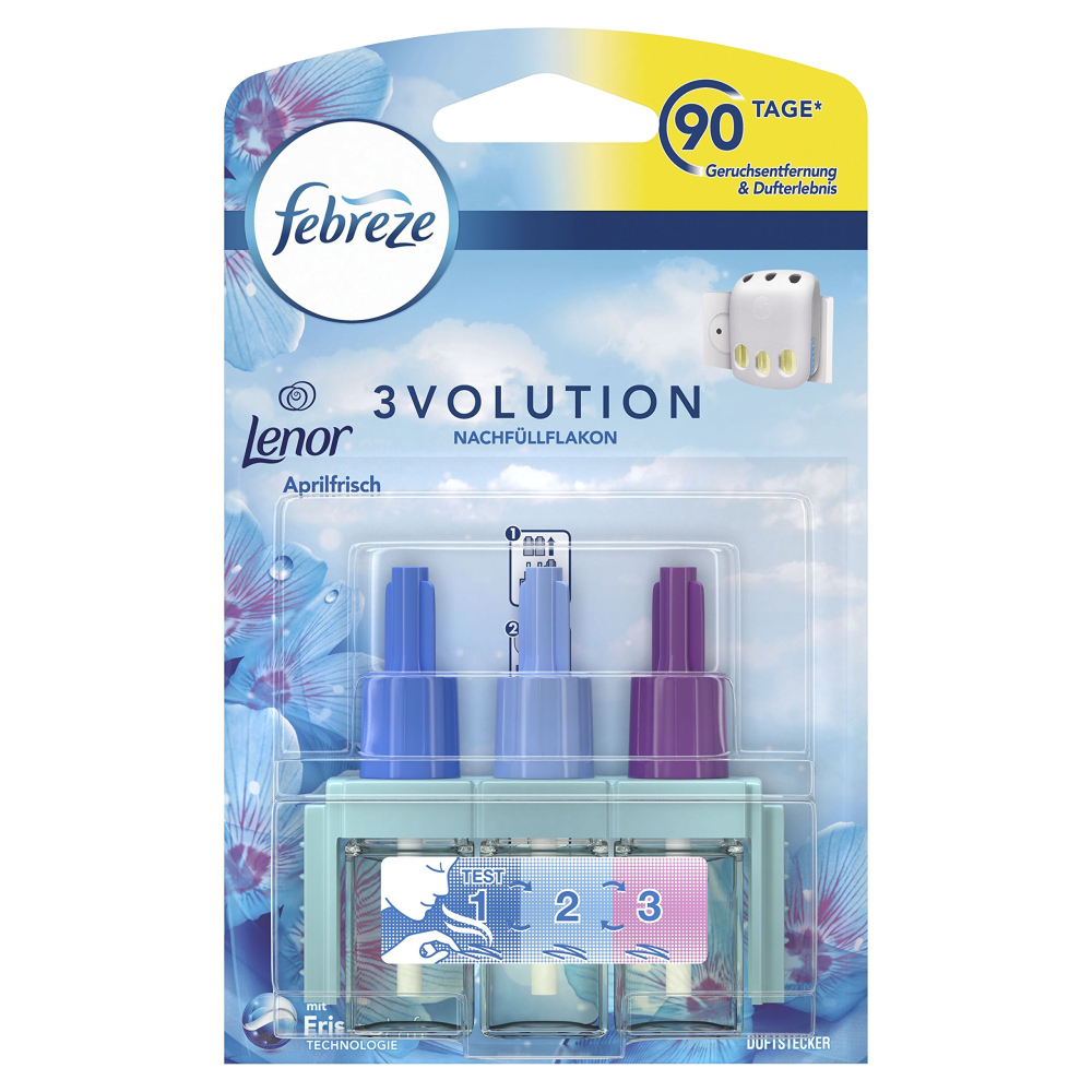 Febreze flacon de recharge 3volution, lenor aprilfrisch