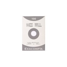 EXACOMPTA Fiches bristol, 100 x 150 mm, uni, blanc