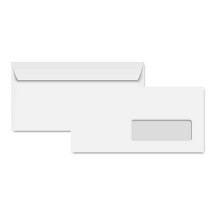Clairalfa Enveloppes format long, 110 x 220 mm, blanc