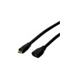 LogiLink Câble de rallonge micro USB 2.0, 2,0 m, noir