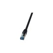 LogiLink Câble Patch, Cat.6A, S/FTP, 7,5 m, noir, PUR