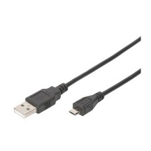 DIGITUS Câble de connexion USB 2.0, USB-A - micro USB-B, 1 m