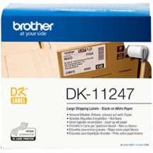 Rouleau d'tiquettes BROTHER Noir / Blanc DK11247