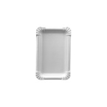 PAPSTAR Assiette en carton ´pure´ rectangle, blanc