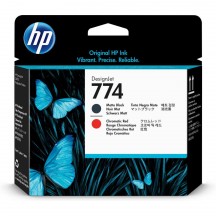 Tte d'Impression HP N774 Noir Mat / Rouge Chromatique P2V97A