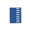 Oxford Trieur Top File+, A4, 8 compartiments, bleu clair