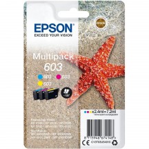 Multipack 3 cartouches Epson 603 CMY STARFISH - 130 PAGES C13T03U54020