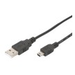 DIGITUS Câble de connexion USB 2.0, USB-A - Mini USB-B, 1,0m