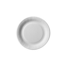PAPSTAR Assiette en carton ´pure´, rond, 150 mm, blanc