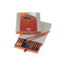 bruynzeel Crayon de couleur design Colour, boîte de 12