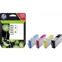 Cartouche Jet d'encre HP (1 Noir + 1 Cyan + 1 Magenta + 1 Jaune) (*4) N9J74AE#301