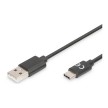 ASSMANN Câble de raccordement USB 2.0, USB-C - USB-A, 3,0 m