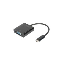 DIGITUS Adaptateur graphique USB 3.1, USB-C - VGA, noir