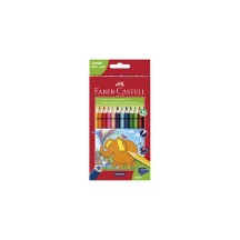 FABER-CASTELL Crayons de couleur triangulaire Jumbo, étui 6