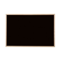 Bi-Office Tableau noir, bois naturel, 800 x 600 mm, noir