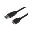 DIGITUS Câble de raccordement USB 3.0, USB-A - USB-B micro