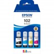 PACK 4 CARTOUCHES EPSON  102 ECOTANK CMYN N-127ml + 3x70ml C13T03R640