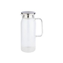 APS Carafe en verre avec couvercle, 1,5 litres, verre/inox