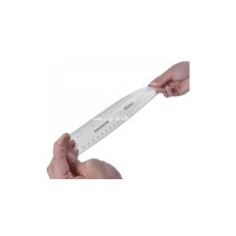WESTCOTT Règle plate, longueur: 150 mm, souple, transparent