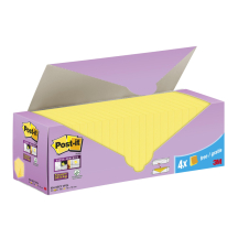 Post-it Bloc-note Super Sticky Notes, 76 x 76mm, 20+4, jaune