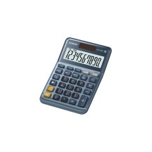 CASIO Calculatrice de bureau MS-100EM, 10 chiffres, argent