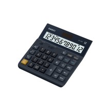 CASIO Calculatrice de bureau DF-12ET, 12 chiffres, noir